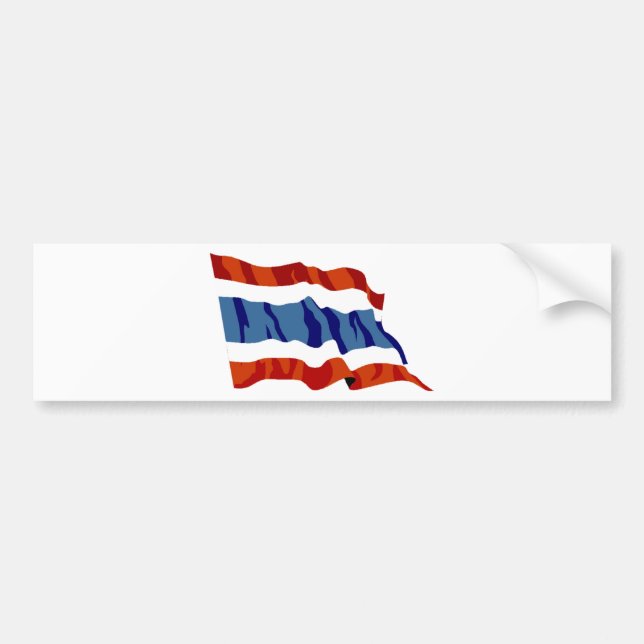 thailand flagga bildekal (Framsidan)