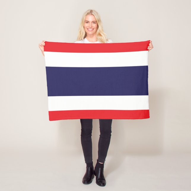 Thailand Flagga Fleecefilt (På plats)