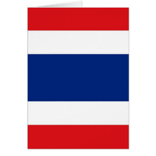 Thailand Flagga Hälsningskort