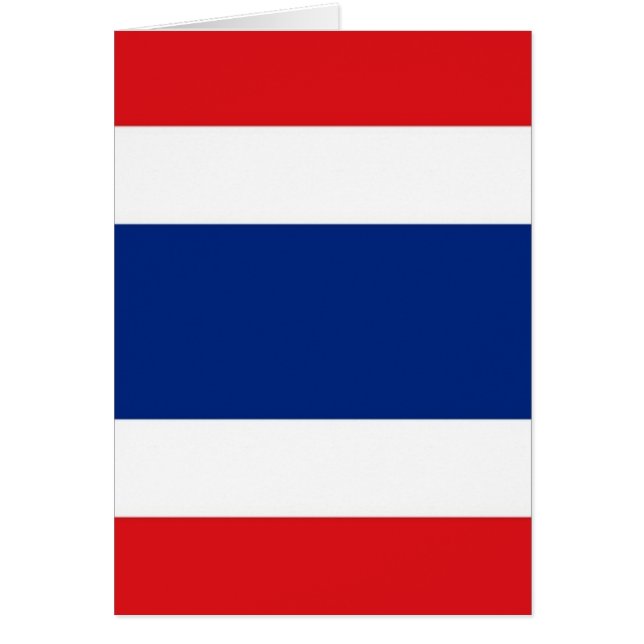 Thailand Flagga Hälsningskort (Framsidan)