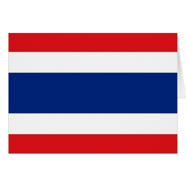 Thailand Flagga Hälsningskort (Framsidan Horizontal)