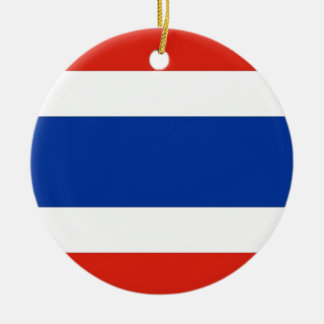 Thailand flagga julgransprydnad keramik