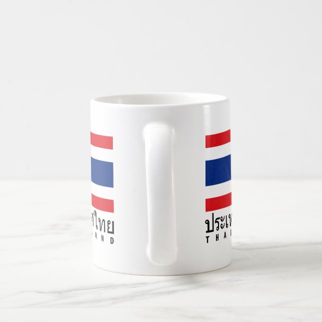 Thailand flagga kaffemugg (Handtag)