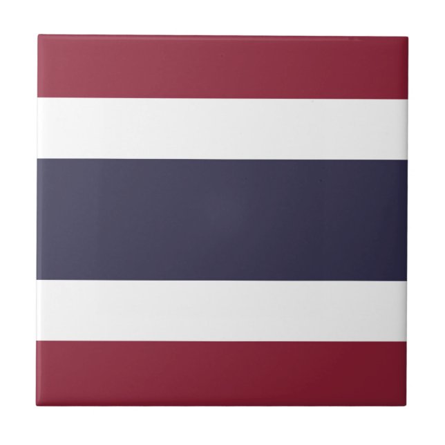 Thailand flagga kakelplatta (Framsidan)