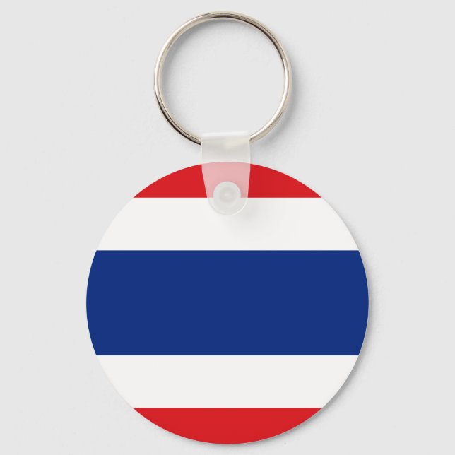 Thailand Flagga Keychain Nyckelring (Framsida)