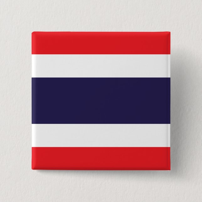 Thailand Flagga Knapp (Framsida)