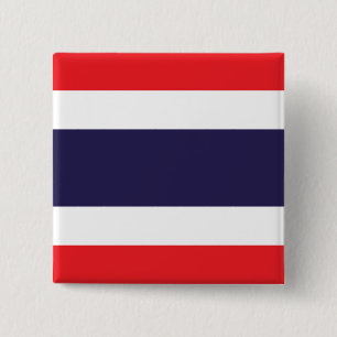 Thailand Flagga Knapp