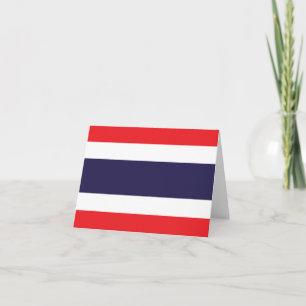 Thailand Flagga Kort