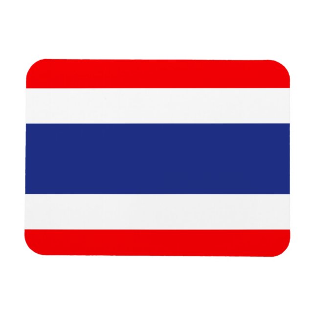 Thailand Flagga Magnet (Horisontell)