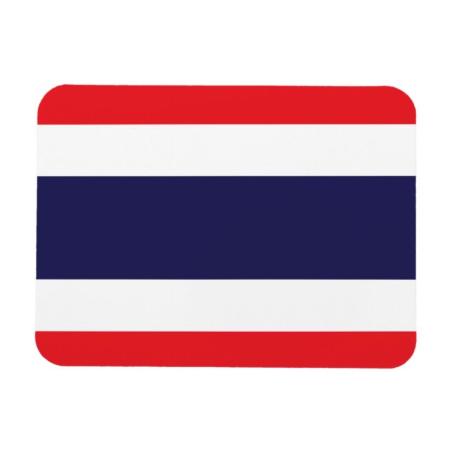 Thailand flagga magnet (Horisontell)