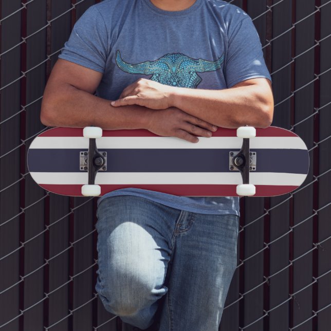 Thailand flagga mini skateboard bräda 18,5 cm (Utomhus 3)