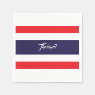 Thailand Flagga Napkins Pappersservett