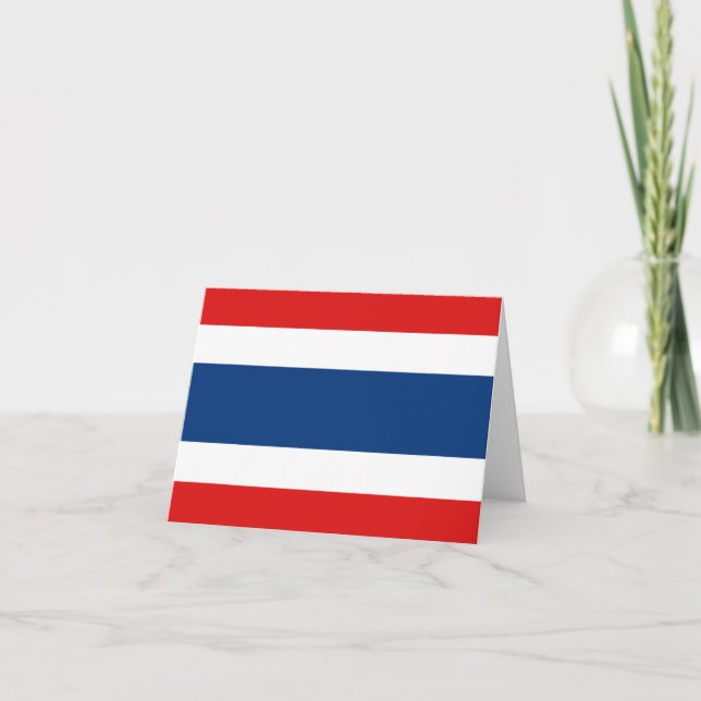 Thailand flagga Notecard Kort (Framsida)