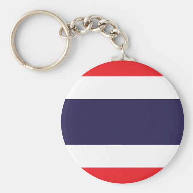 Thailand Flagga Nyckelring (Framsidan)
