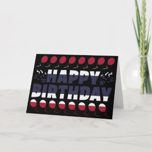 Thailand Flagga Patriotic Birthday Kort