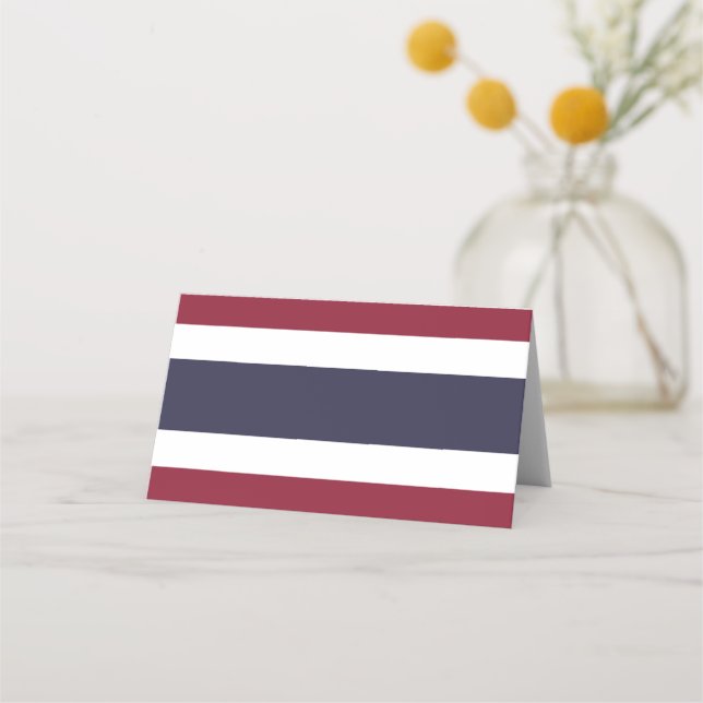 Thailand flagga placeringskort (Framsida)