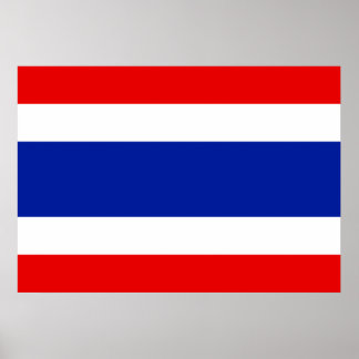 Thailand Flagga Poster
