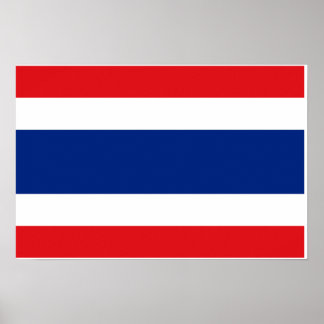 Thailand Flagga Poster