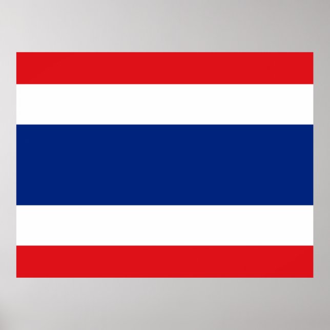 Thailand Flagga Poster (Framsidan)