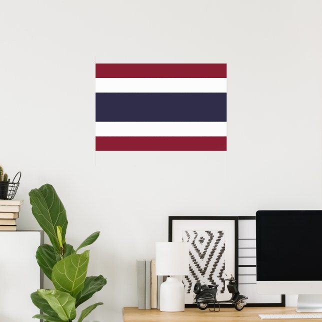 Thailand flagga poster (Hemmakontoret)