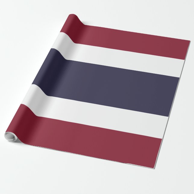 Thailand flagga presentpapper (Utrullad)
