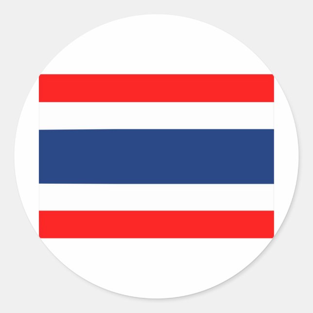 Thailand flagga runt klistermärke (Framsida)