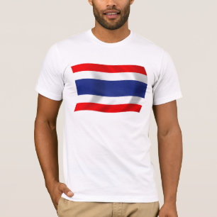 Thailand Flagga Shirt Tee