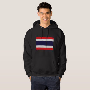 Thailand flagga sweatshirt med luva