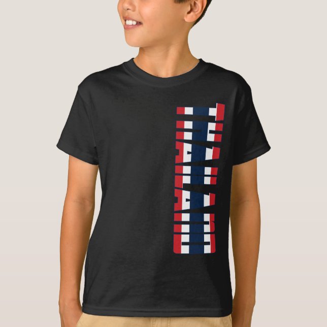 Thailand flagga t shirt (Framsida)
