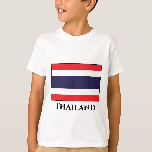 Thailand Flagga T Shirt (Framsida)
