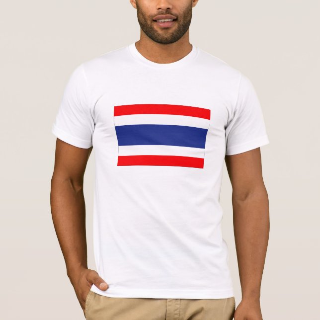 Thailand Flagga Tee Shirt (Framsida)