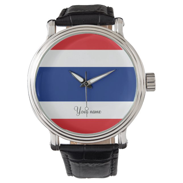 Thailand flagga thai armbandsur (Framsida)
