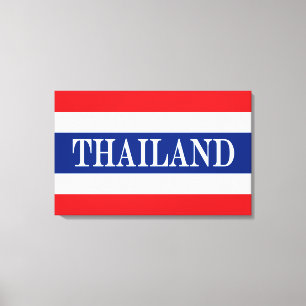 Thailand flagga thai canvastryck