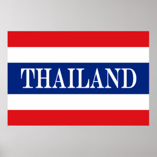 Thailand flagga thai poster