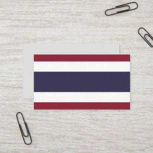 Thailand flagga visitkort