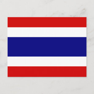 Thailand Flagga Vykort