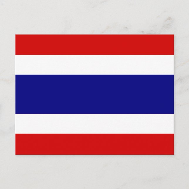 Thailand Flagga Vykort (Framsida)
