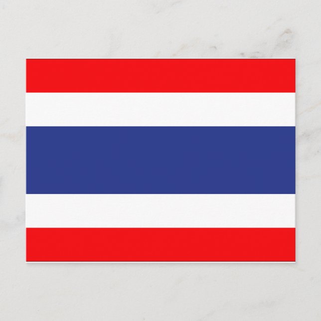 Thailand Flagga Vykort (Framsida)