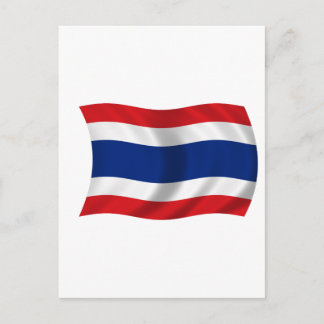 Thailand flagga vykort