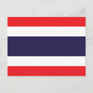 Thailand Flagga Vykort