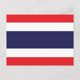 Thailand flagga vykort