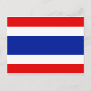 Thailand Flagga Vykort
