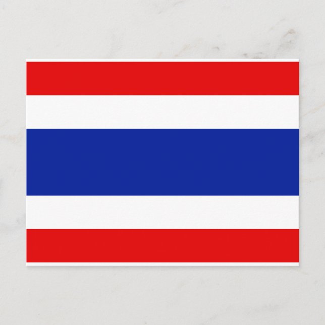 Thailand Flagga Vykort (Framsida)