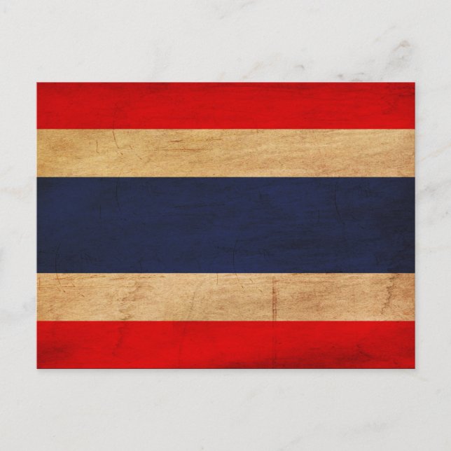 Thailand Flagga Vykort (Framsida)