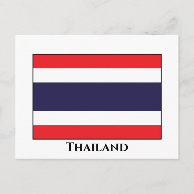 Thailand Flagga Vykort (Framsida)