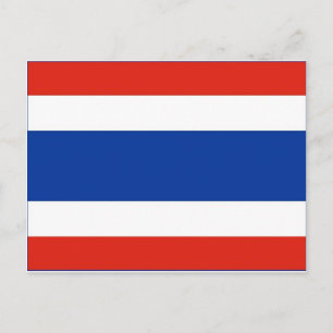 Thailand Flagga Vykort