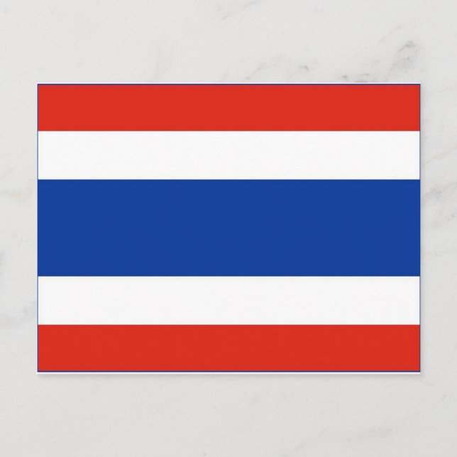 Thailand Flagga Vykort (Framsida)