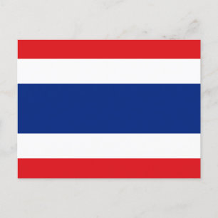 Thailand Flagga Vykort