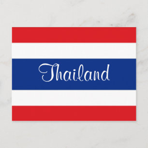 Thailand flagga vykort