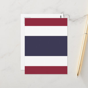 Thailand flagga vykort